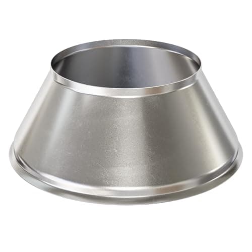 Fire Sprinkler Escutcheon Skirt Standard 401 Style Escutcheon Pendant Skirt Chrome Plated Works with Standard 401 Style Cup and Retrofit 2 Piece Cup Fire Sprinkler Skirt 12 PK