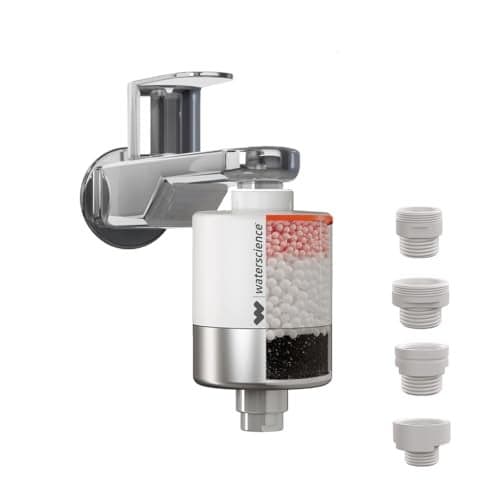 WaterScience CLEO Shower And Tap Filter For Hard Water | Hard Water Softener For Tap | Hard Water Filter For Tap - CLEO-SFU-423