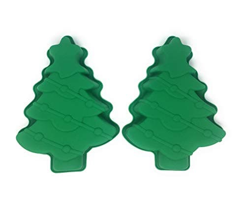 Coop & Hunt Christmas Tree Cake Pan 3D Silicone Christmas Baking Molds for Holiday Parties (2)