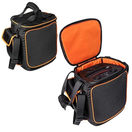 Hzycwgone Carry Case Tote Bag Portable Travel Rugged Speaker Cover for JBL Partybox Encore 2 2025 Wireless Bluetooth Party Speaker with Wireless MicBlack