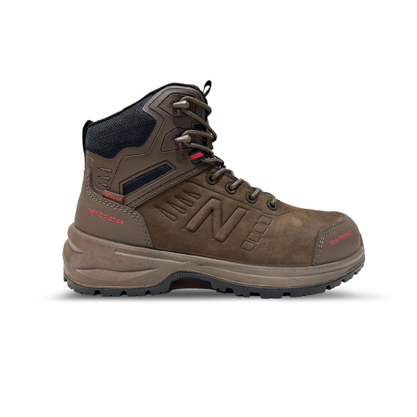 New Balance Mens Calibre Composite Toe Work Boots Chocolate 95 XWide