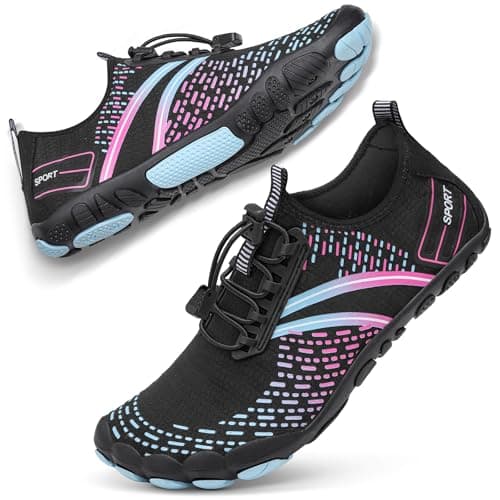 ATHMILE Hiking Barefoot Water Shoes for Women Men Beach Swim Aqua Pool River Quick Dry Athletic Wide Toe Outdoor Sport Kayaking Boating Rock Climbing Yoga Lake