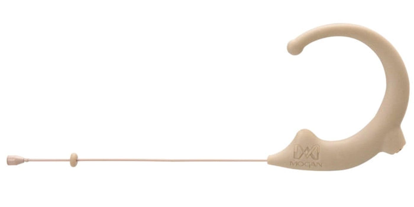 Hosa EAO-BG-AT Mogan Standard Omni Earset, Beige, Audio-Technica