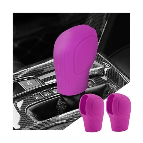 zipelo 2 Pack Car Gear Shift Knob Cover AntiSlip Auto Knob Gear Stick Protector Comfortable Silicone Handbrake Shifter Cover for Men Women Universal Vehicle Interior Accessories