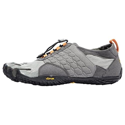 Vibram Men's FiveFingers Trek Ascent Shoe, Grey/Black/Orange, 41 EU / 8.5-9 US