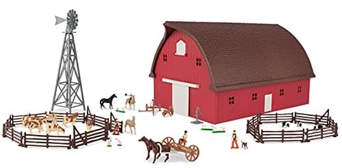John Deere Round Barn Set 164 Scale Play Set with Accessories 73 Pieces