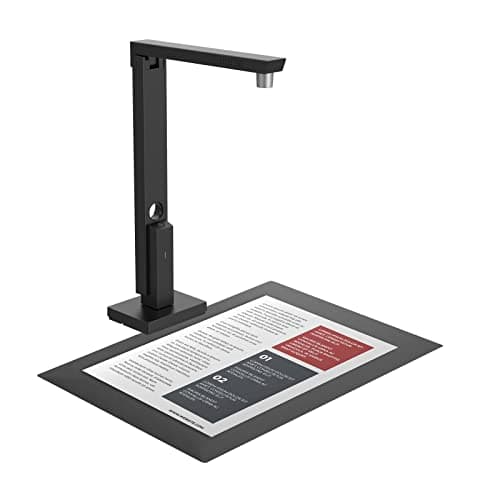 CZUR Lens1200 Pro Portable Document Scanner, 12MP USB Document Camera, Fast Scan 1s/Page, Capture Size A4, Easy-to-Use OCR, Travel-Friendly Mobile Scanner for Mac & Windows(Not for Books)