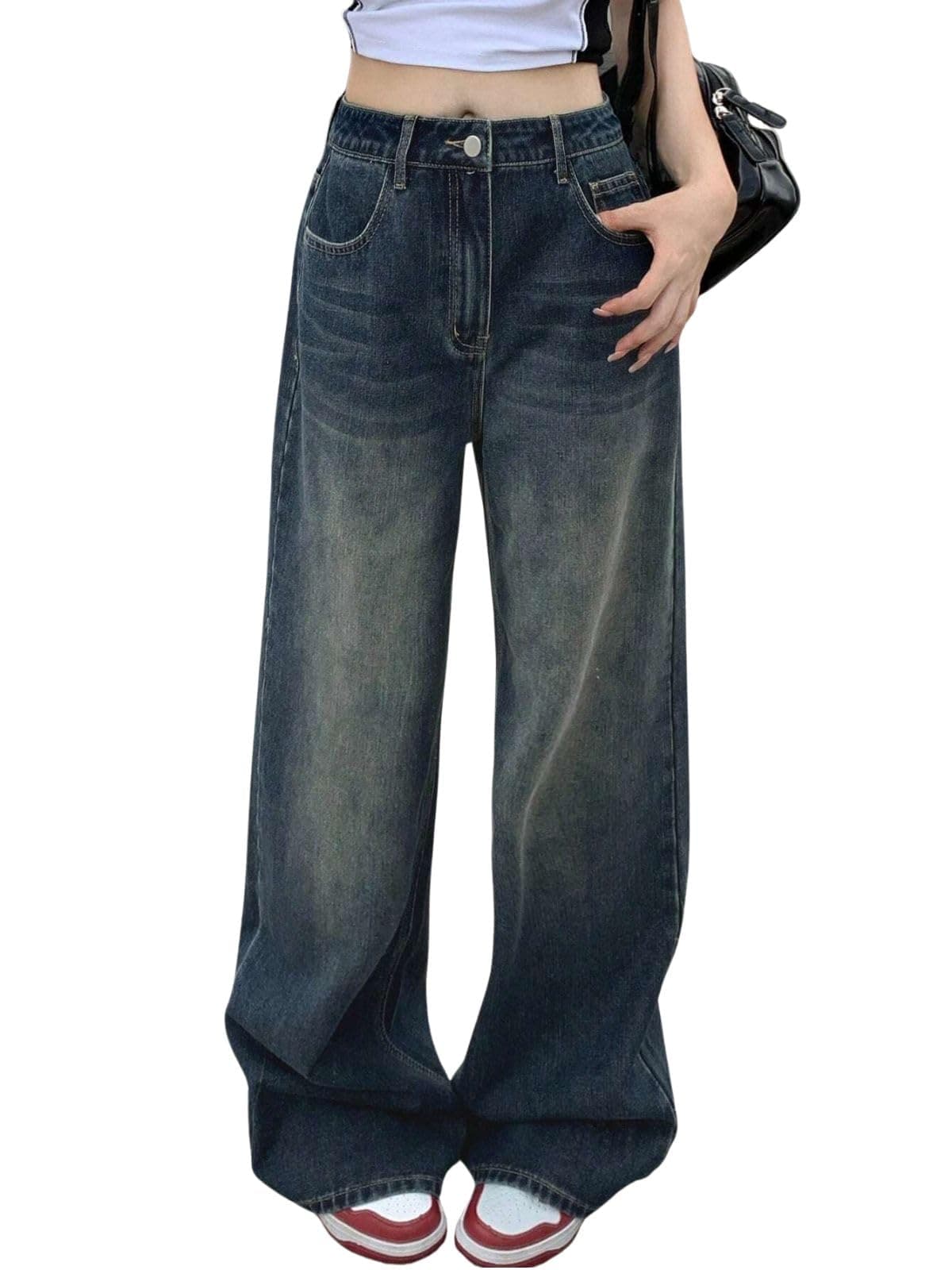 GRECIILOOKS High Waist Jeans for Women
