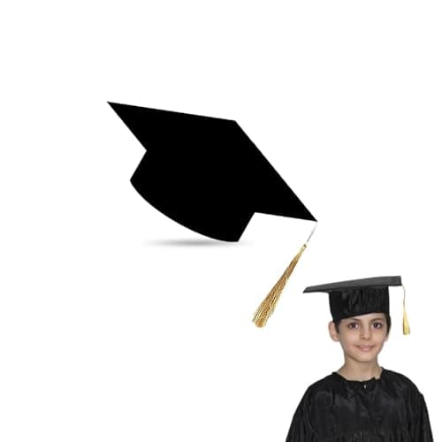 Kaku Fancy Dresses Graduation Hat For Degree Convocation -Black, FreeSize, Unisex (Pack of 1)