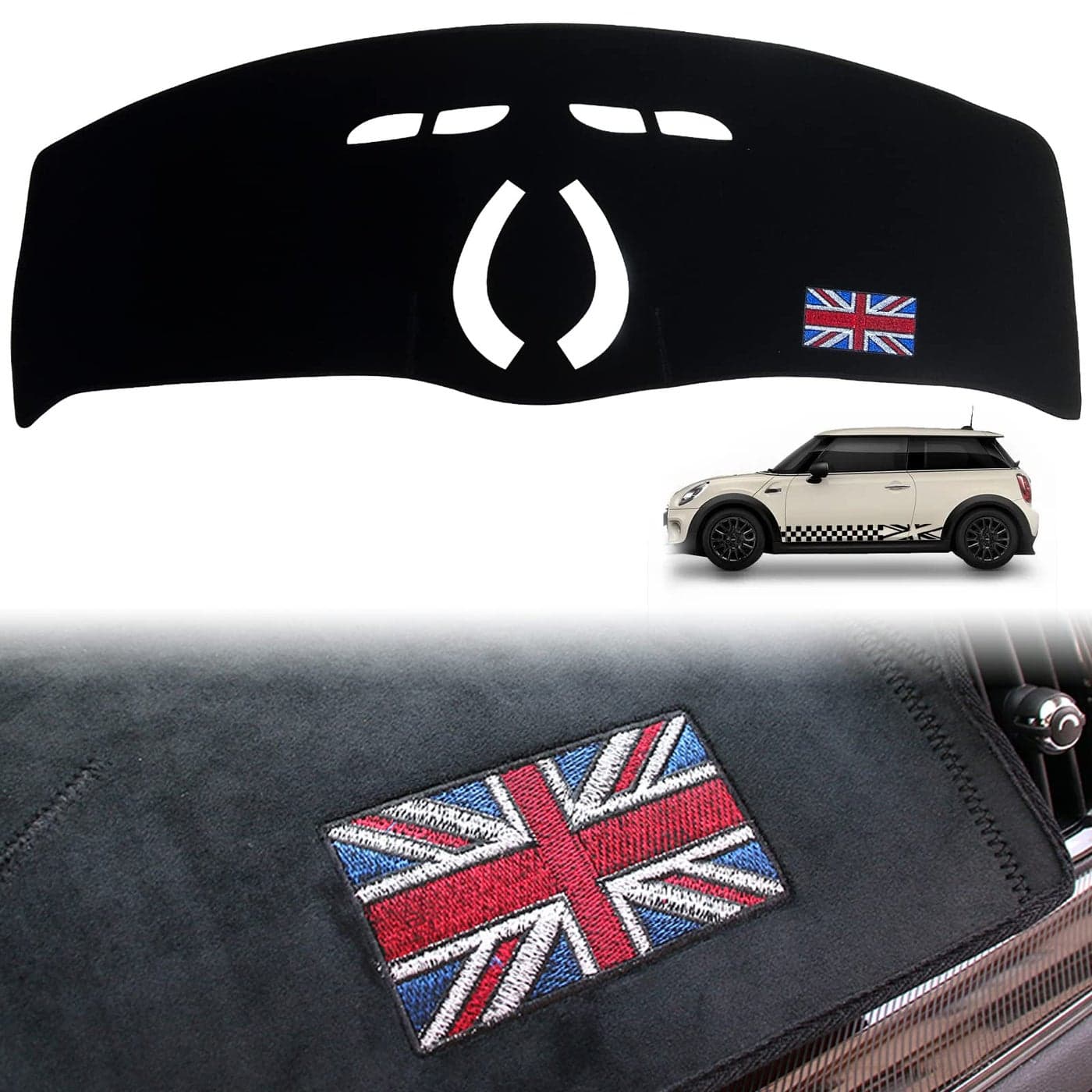 INUBOXES Dashboard Dash Board Cover Mat Pad Carpet NonSlip Custom Compatible with BMW Mini Cooper R F Series Protector Sun Shield F55 F56