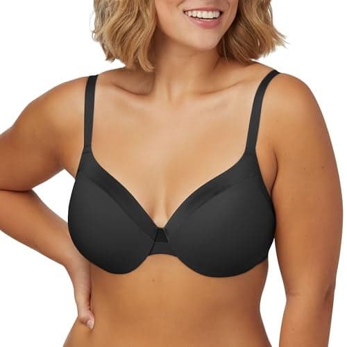 Maidenform Womens Comfort Devotion - Extra Coverage Bra, Black,34C