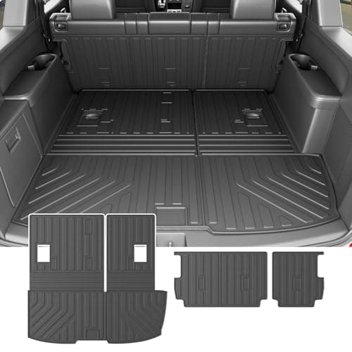 powoq Cargo Mat Compatible with 20092015 Honda Pilot Trunk Mat Cargo Liner TPE Trunk Liner 2nd Back Seat Protector Replacement for 20092015 Honda Pilot Accessories