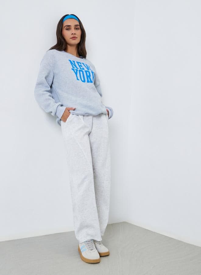 Women Grey High-Rise Relaxed Fit Joggers