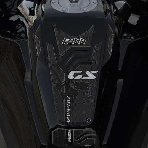 labelbike 3D Sticker Motorcycle Tank Pad Protection and Decoration in Resin Compatible with BMW F 900 GS Adventure Carbon Black Grey