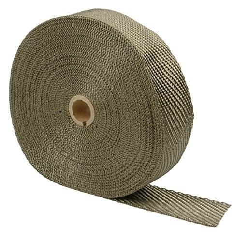 Design Engineering Titanium Exhaust Heat Wrap with Lava Rock Technology - 2" x 100' - Heat Wrap for Exhaust Pipes, Pliable Exhaust Wrap Tape, Withstands 1800°F Direct Heat & 2500°F Intermittent Heat