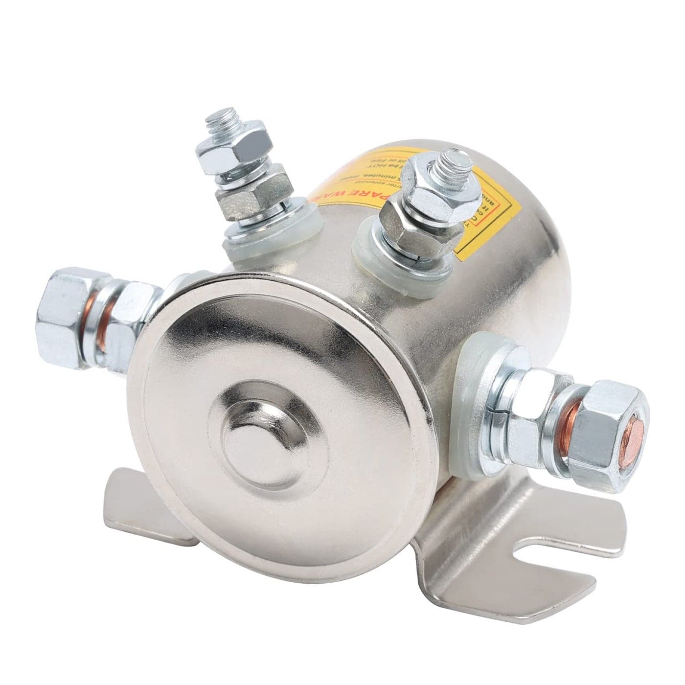 Upgrade Max 300A in Rush 12 Volt Solenoid NickelPlating for Golf Carts Winch Marine Heavy Duty