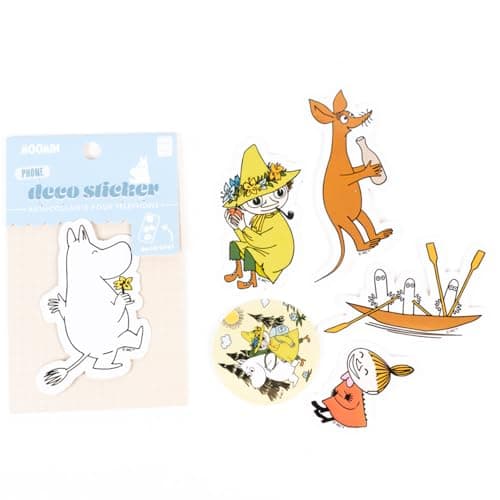 iFace Moomin Special Limited Edition Phone Case DIY Cute Decoration Sticker Set Universally Compatible Smartphone Case Vinyl Decals for iPhone 1615 1413 and Samsung Galaxy 5 Piece Set 2
