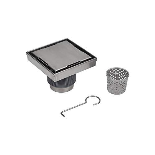 Designline 4 in. x 4 in. Square Drain Tile-in Grate