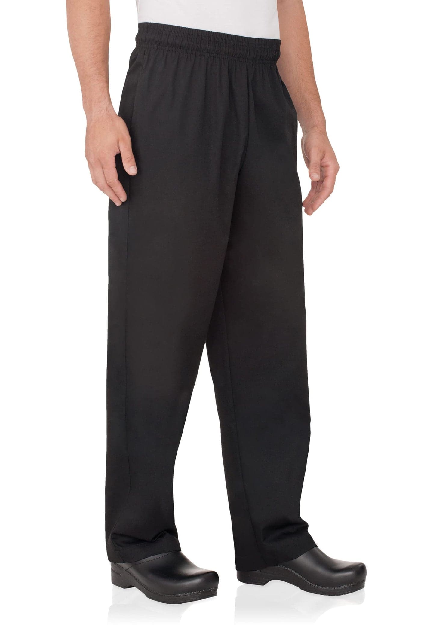 Chef Works Men's Essential Baggy Chef Pants, Black, Small