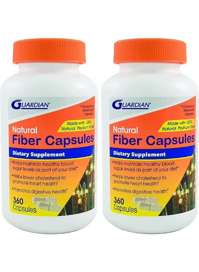 Psyllium Fiber Capsules, Natural Psyllium Husk (720Ct)