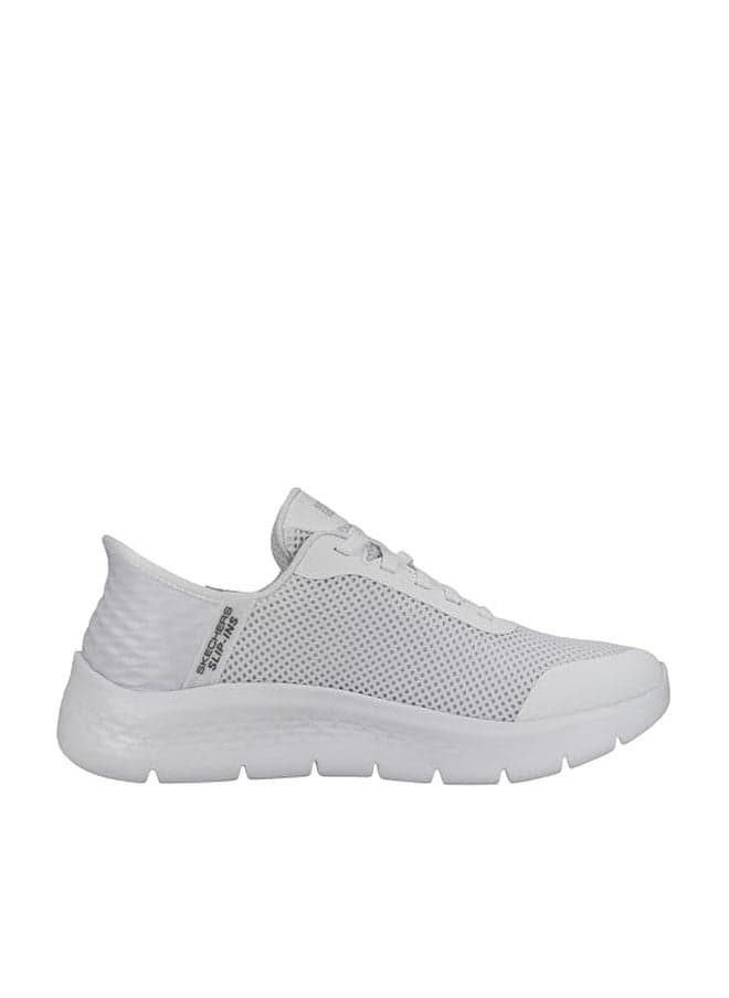 Skechers Women's Go Walk Flex Hands Free Slip-Ins - Grand Entry Sneaker, White, 8