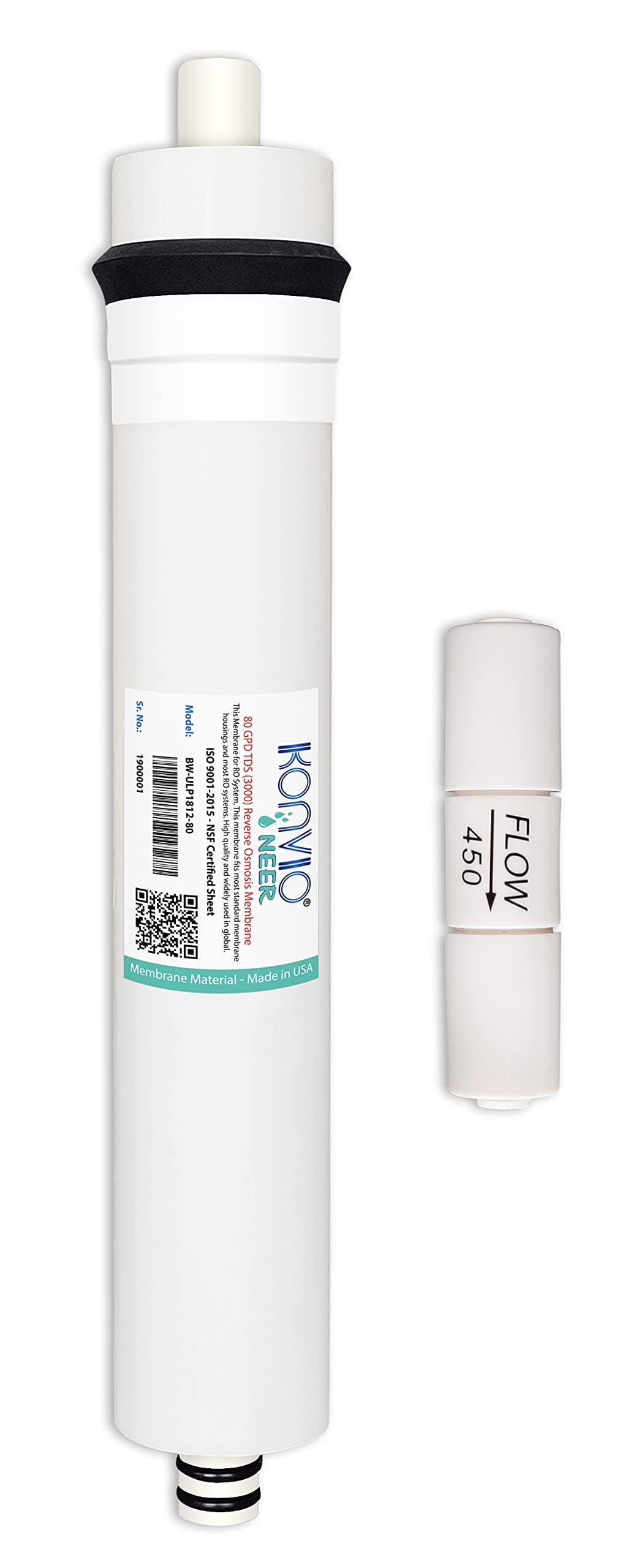Konvio Neer 80 GPD RO Water Purifier Membrane (White)