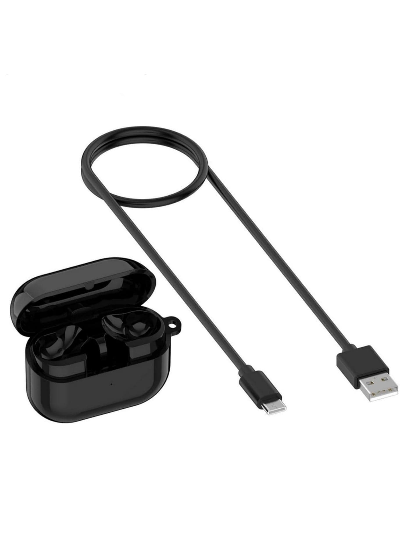 1pcs Replacement Charging Case for Samsung Galaxy Buds3 Pro SM-R630 High-Speed Charging Hub with LED Indicator Compatible with Galaxy Buds3 Pro R630 Bluetooth Headset black