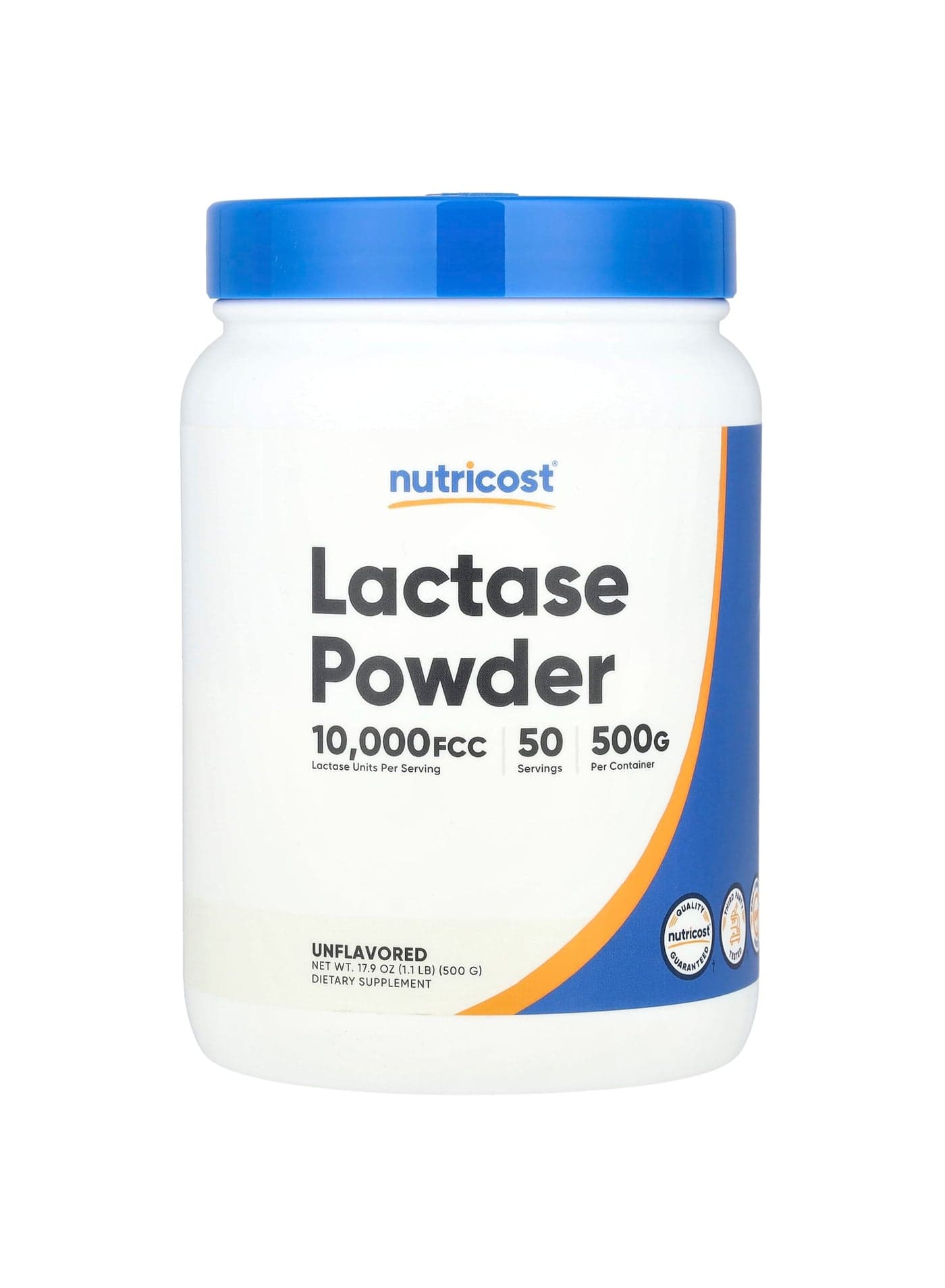 Lactase Powder, Unflavored, 1.1 lb (500 g)