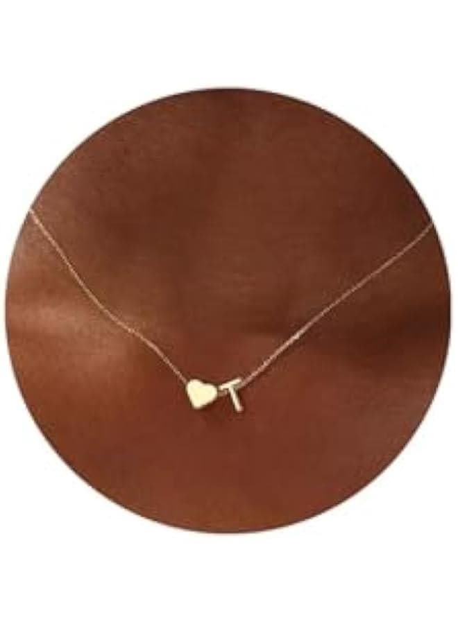 Mothers Day Gifts for Mom Women Teen Girls - 18K Gold Plated Heart Initial A-Z Necklace Dainty Heart Necklaces Tiny Initial Necklaces Birthday Gifts for Women Jewelry