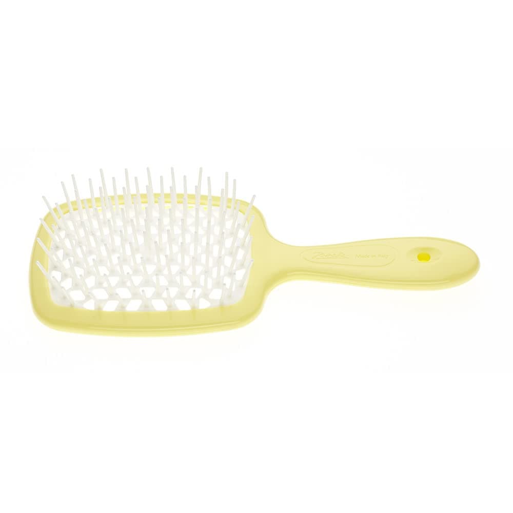 Janeke Two Color Super Brush YellowOrange Unisex Hairbrush