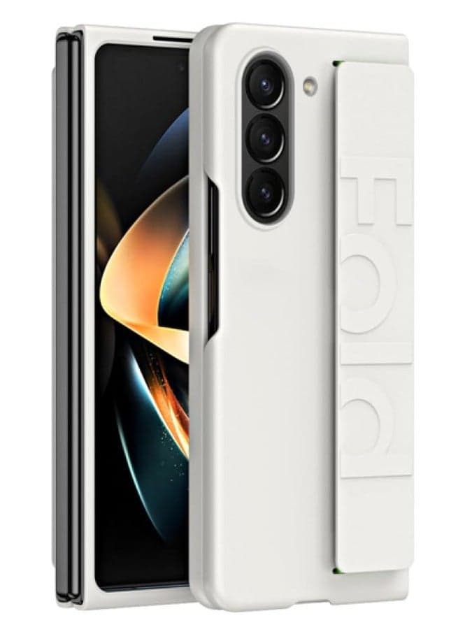 Samsung Galaxy Z Fold 7 Luxury Ultra Thin Matte Hard Back Case with Elastic Bracelet Strap Shockproof Protection Cover Accessory