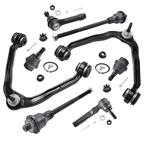 ASTARPRO 6 Lug Suspension Kit 8pcs Front Upper Control Arm | Front Lower Ball Joints | Tie Rod Ends Compatible with Cadillac Escalade Chevrolet Avalanche/Silverado/Suburban/Tahoe GMC Yukon