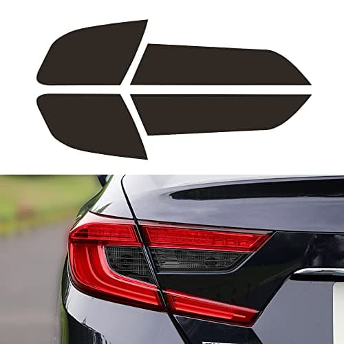 TOMALL Vinyl Smoke Tint Turn Signal Reverse Light Films Compatible with Honda 10th Accord 2018-2020 PreCut Car Tail Light Transmission Stickers Exterior Decoration (20% Dark Black)