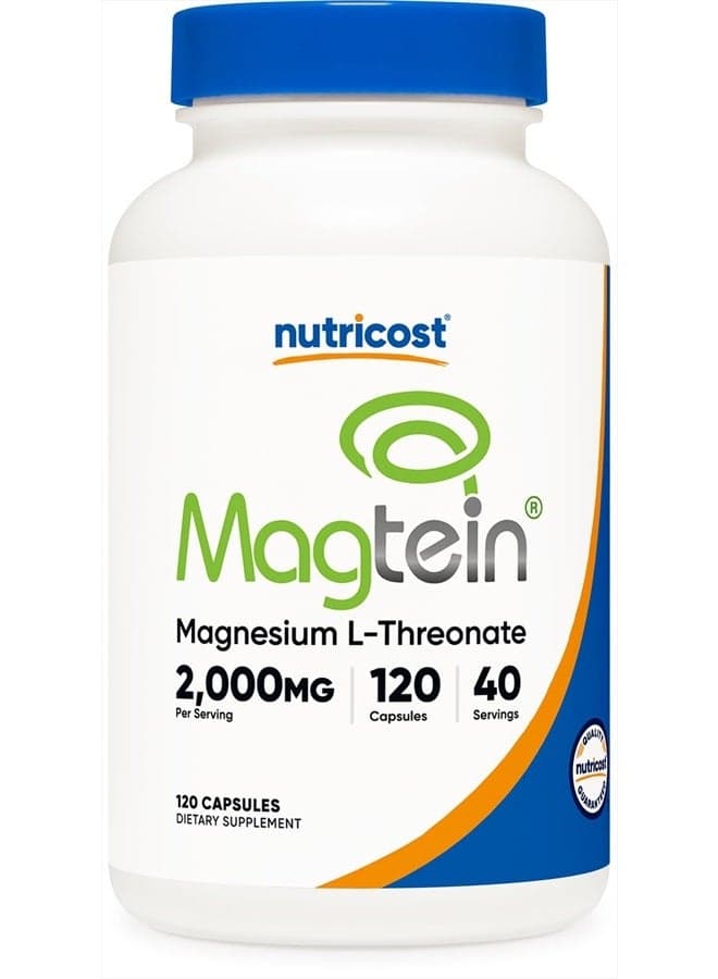 Magtein Magnesium L-Threonate, 2000mg, 120 Capsules