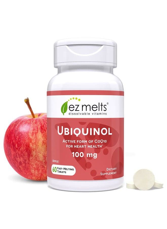 Soluble Ubiquinol 100mg, Active Form of CoQ10, Heart Health Supplements for Men and Women, SugarF