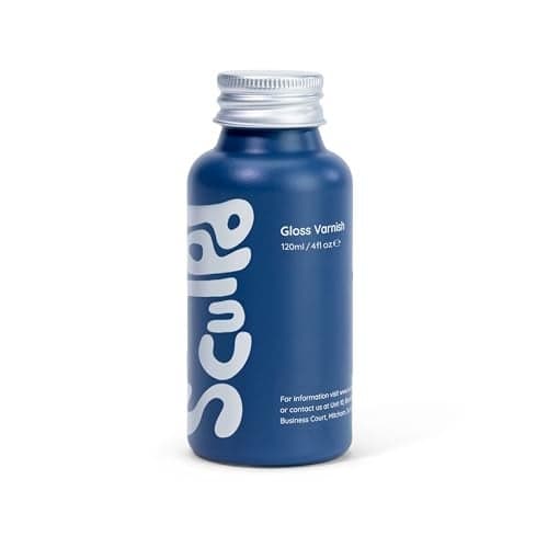 Sculpd 120 ml Air Dry Clay Glaze Gloss Scratch Resistant and Waterproof Pottery Glaze Gloss Varnish for Air Dry Clay