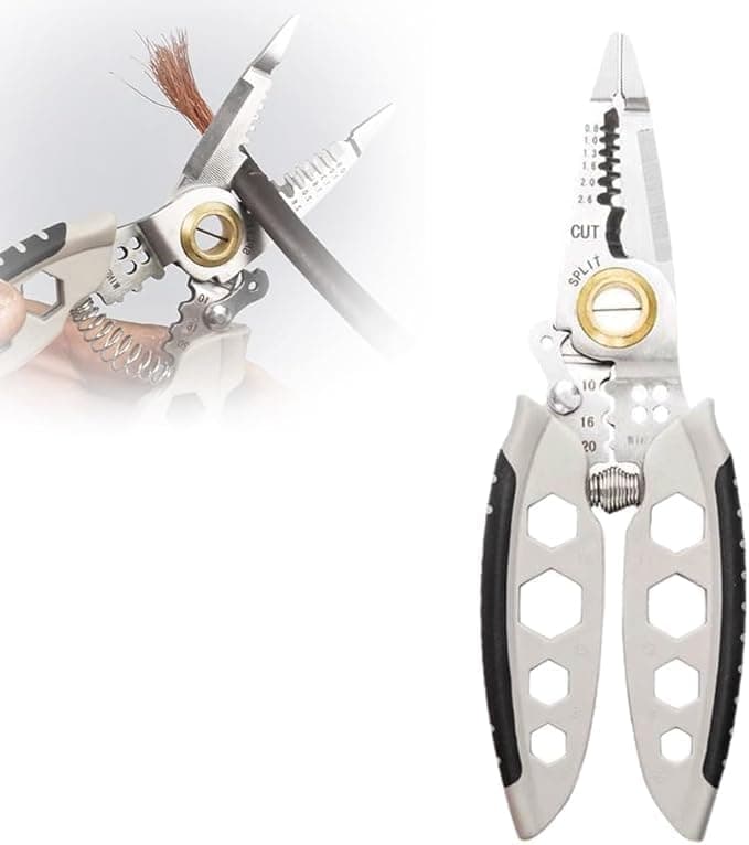 Snevad Multifunctional Wire Stripper Crimper And Cable Cutter Pliers 3in1 Adjustable Tool For Stripping Crimping Cutting Professional Wire Stripper Ergonomic Durable Versatile Tool DIY
