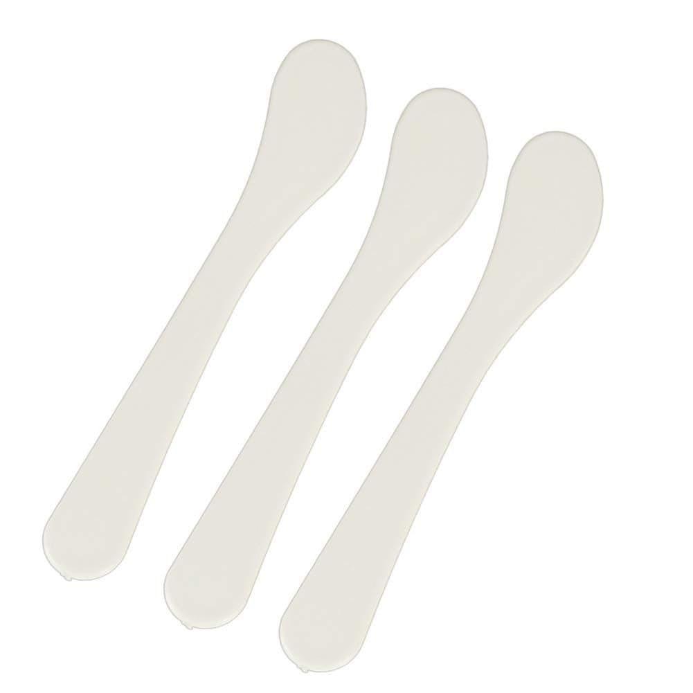30pcs White Plastic Cosmetic Mask Mixing Spoon Spatulas Facial Cream Shovels Mud Mask Scoops Skin Care Mask Brushes Applicator DIY Mask Tool Set