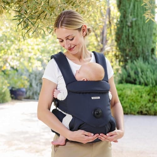 bonoch Baby Carrier Newborn to Toddler EaseFit Adjust Knob for Baby Hip Healthy Develop Ergonomic Cotton Infant Carrier Sling Dual Lock Belt Storage Bottle Pocket 3 Bibs 1044lbs Shower Gifts