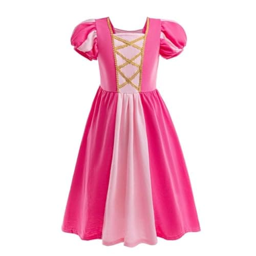 Dressy Daisy Little Girls Princess Dress Up Clothes for Halloween Birthday Party Everyday Outfit Size 57 Hot Pink