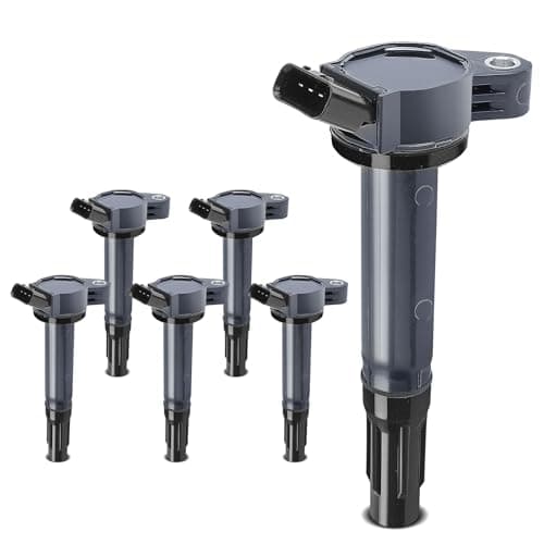 YHTAUTO Set of 6 Ignition Coil Pack Replacement for Toyota Camry 2007-2017, Avalon 4Runner Highlander Sienna RAV4 Tundra, Lexus ES350 IS350 GS300 GS350 IS250 IS300 RC300 RX450h, Replace 90919-02255