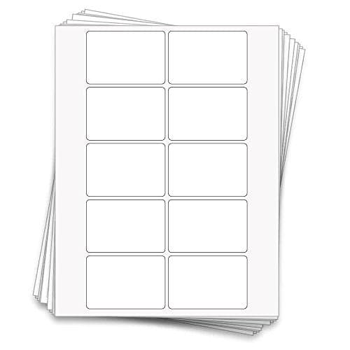 100 Premium Printable Labels for 8 oz Straight Sided Glass or PET Jars, 3x2 in.