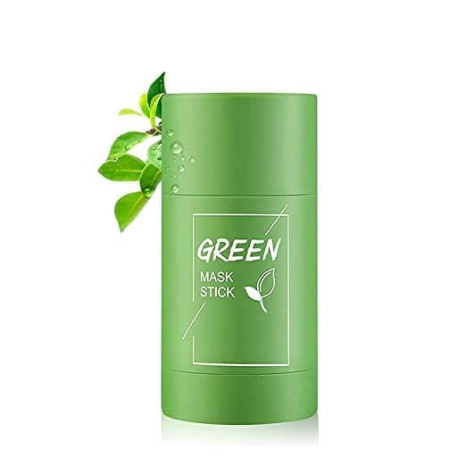 Glowhouse Green Tea Purifying Clay Stick Mask Oil Control AntiAcne Eggplant Solid Fine Portable Cleansing Mask Mud Apply Mask Green Tea Facial Detox Mud Mask Green Tea 40 g