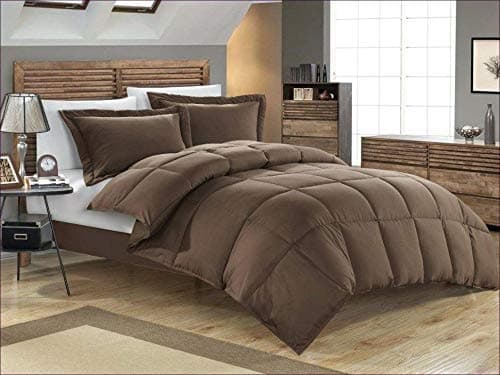 Rajasthan crafts Soft Microfiber Double Bed Quilt for Heavy Winter (Brown, 90 x 100inch) (RC-CS-505-D)
