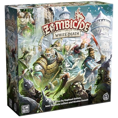 CMON Zombicide White Death Board Game Battle The Undead Siege in The Frozen North Cooperative Strategy Game with Tabletop Miniatures Ages 14 16 Players 1 Hour Playtime
