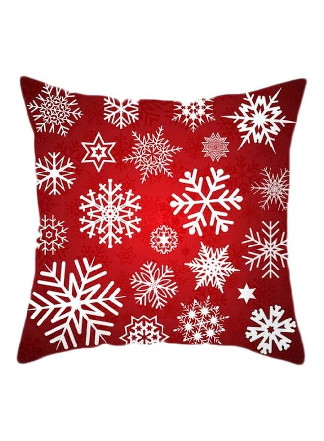 Themed Cushion Cover Red/White 45x45cm