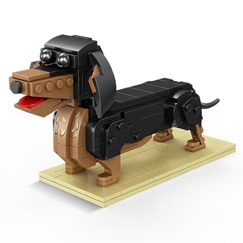 KAZI Dachshund Dog Building Toy SetAdorable Weiner Dogs Figures for Girls Age 812Gift Idea for Dog LoversPuppy Model for Kids Who Love AnimalsParty FavorsValentines Day Gifts