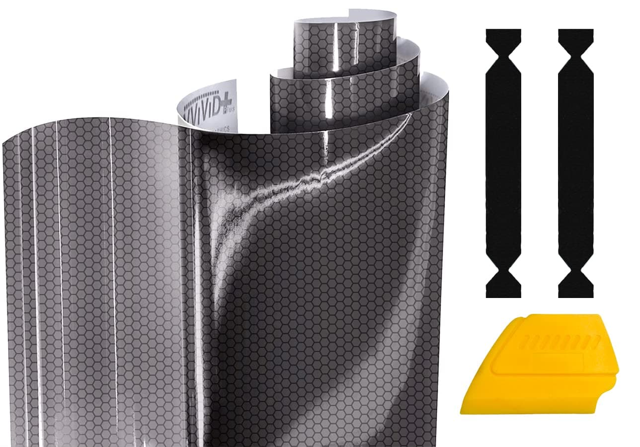 VViViD Hex Light AirTint Headlight Vinyl 16 x 60 wToolkit