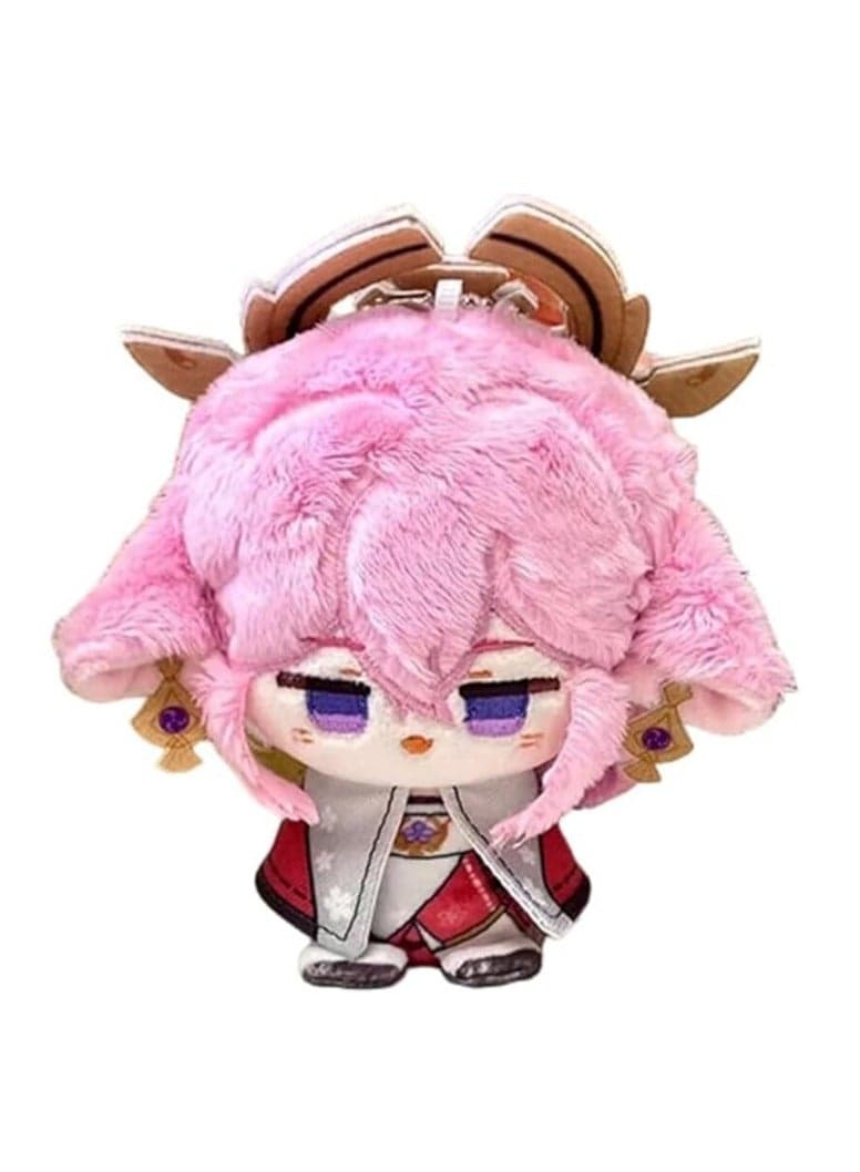 Genshin Impact Plush Doll, Suitable as Keychain or Desktop Decoration, Anime Doll Great Gift for Game Fans - Yae Miko (4.7 inches)