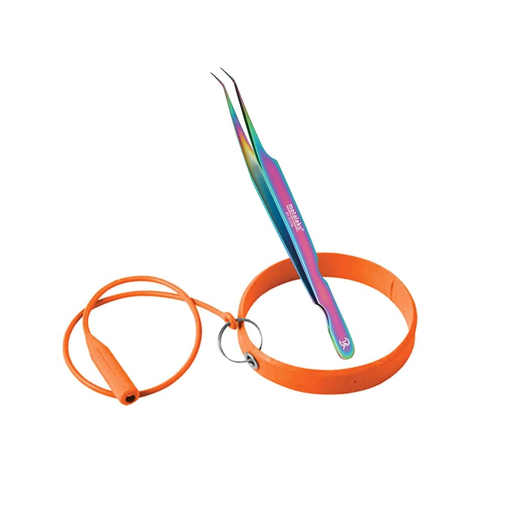 Eyelash Extension Tweezers Protector Holder Bracelet In Silicon Ring Tweezers Protector I Wrist Band Strap Orange